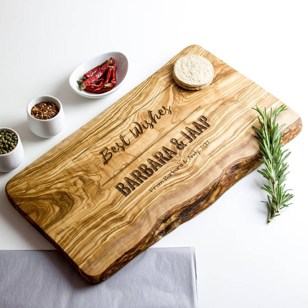 Personalised Raw Edge Cheese Board By The Rustic Dish 
