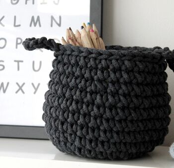 Small Crochet Basket, 6 of 12