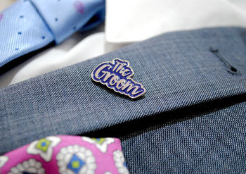 The Groom Wedding Day / Stag Do Party Enamel Lapel Pin, 7 of 11