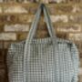 Hand Block Printed Extra Large Weekender Bag, thumbnail 7 of 7
