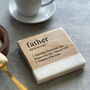 Mother/Father Definition Marble Coaster, thumbnail 2 of 8