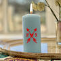 Personalised Hand Painted Couples Pillar Candle, thumbnail 2 of 4