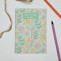 'Just A Card To Say' Botanical Greetings Card, thumbnail 2 of 3