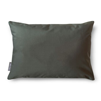 Khaki Green Water Resistant Garden And Outdoor Cushion, 3 of 3