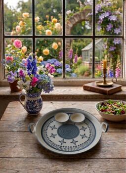Blue Serve And Dip Platter, 4 of 6