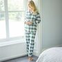 Women's 'Burnet Rose' Tartan Brushed Cotton Pyjama Set, thumbnail 2 of 4