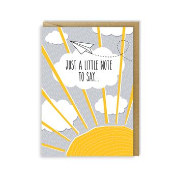 'Just A Little Note To Say…' Just Because Card, 2 of 3