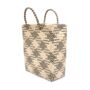 Amalfi Medium Black Straw Basket Bag, thumbnail 4 of 8