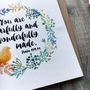 'You Are Fearfully And Wonderfully Made' Card, thumbnail 4 of 5