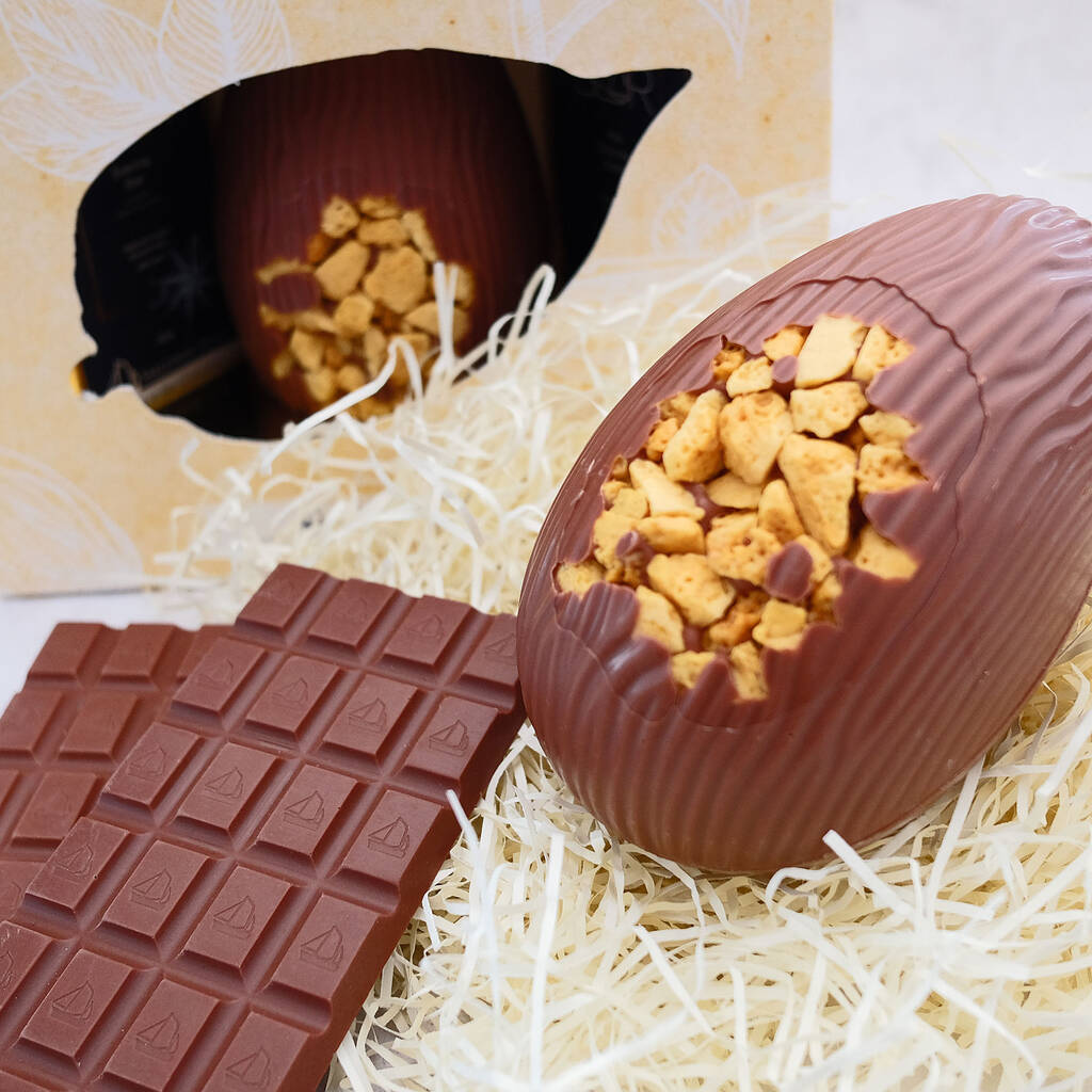 Decorated Honeycomb Easter Egg Nut And Gluten Free By Salcombe Dairy ...
