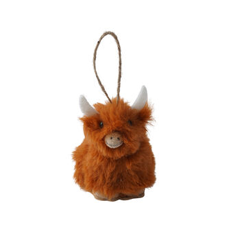 Bramble Farm Highland Cow Hanging Decoration, 2 of 3