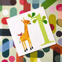 One Giraffe 1st Birthday Card, thumbnail 4 of 5