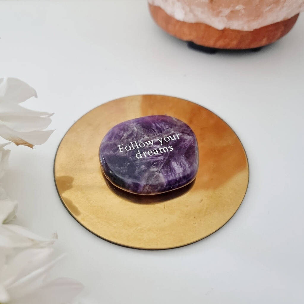 Amethyst Sentiment Stone Gift For Clarity, 1 of 2