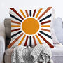 Multicoloured Sun Themed Soft Cushion Cover, thumbnail 1 of 4