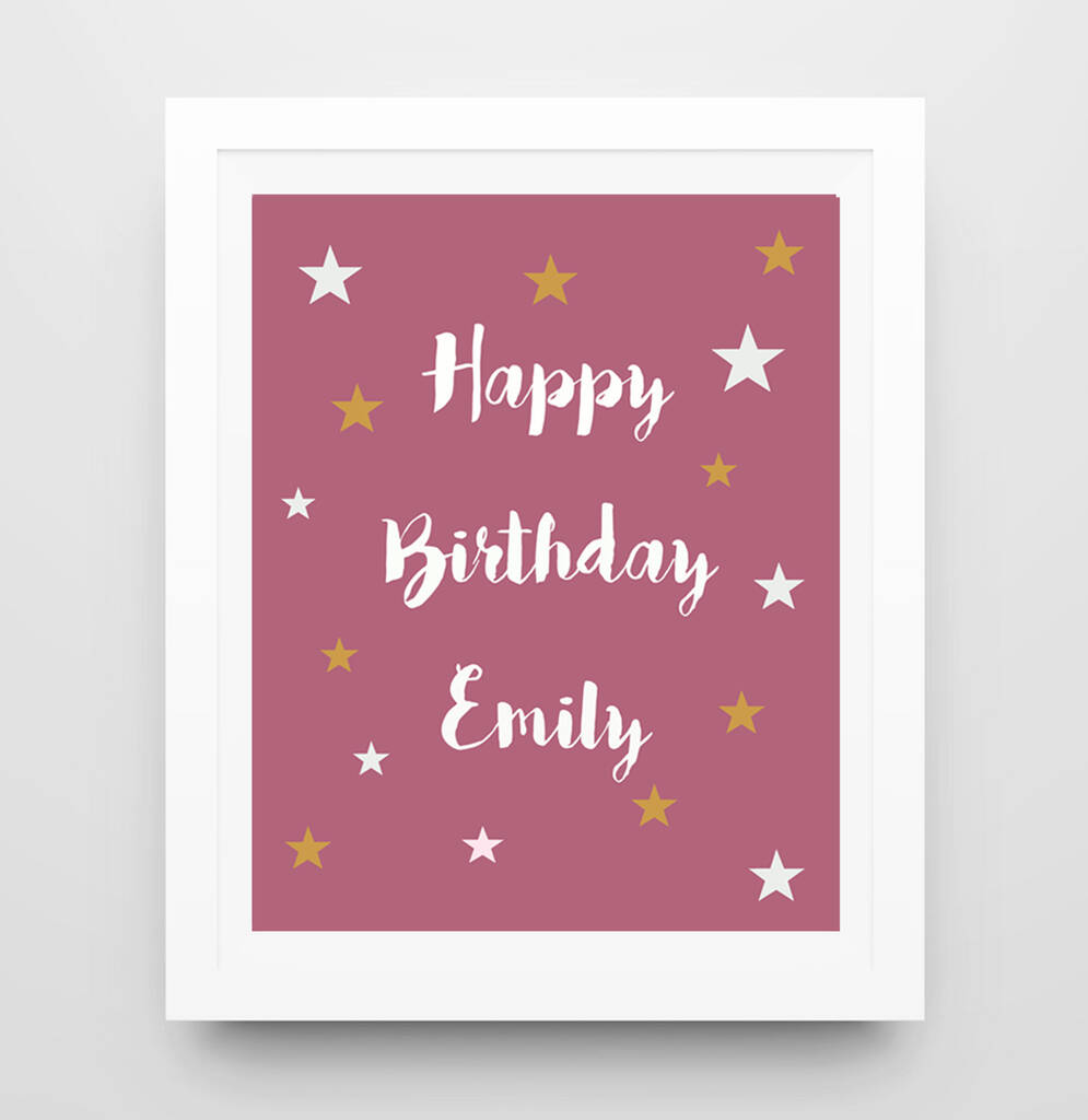 Alternative Birthday Card Print By TillyBob and Me