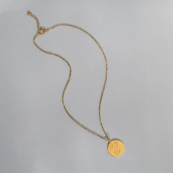 Sun And Moon Yinyang Vermeil Necklace, 3 of 7
