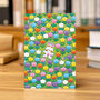 Cute Bunny Floral Greeting Card, thumbnail 2 of 3