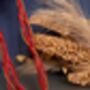 Red Braided Statement Necklace, thumbnail 3 of 7