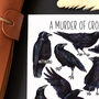 Crows Wildlife Watercolour Postcard, thumbnail 3 of 9