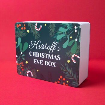 Personalised Christmas Eve Xl Gift Storage Tin, 4 of 8