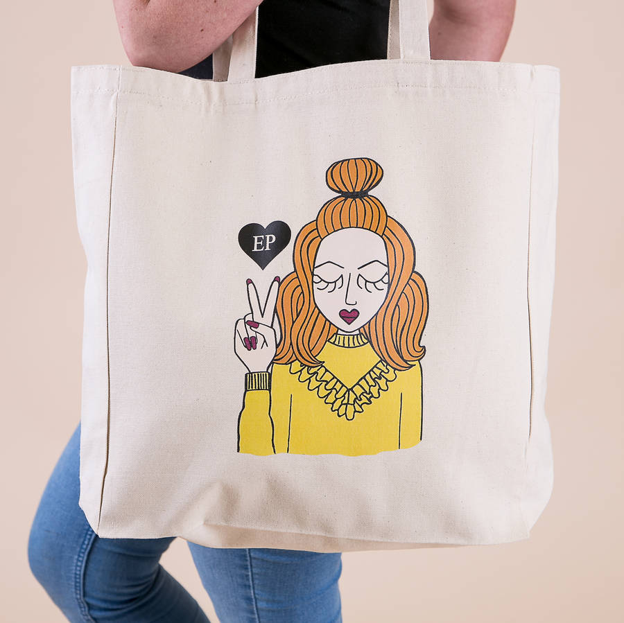 'Miss All Ruffled Up' Personalised Tote Bag By Syd&Co ...