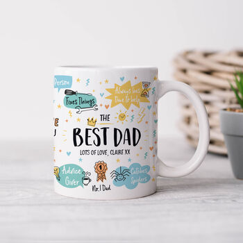 Personalised Best Dad Mug Gift, 2 of 2