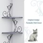 Four Tier Corner Floating Shelves + Cat Shaped Frame, thumbnail 2 of 10