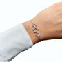 Three Star Bracelet Rose Or Gold Plated 925 Silver, thumbnail 2 of 7