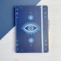 Personalised Evil Eye Notebook And Crystal Pen Gratitude Diary Planner, thumbnail 2 of 6
