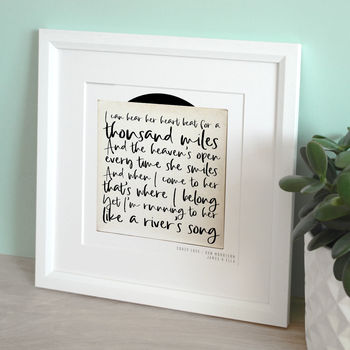 Personalised Song Record Print, 4 of 5
