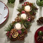 Natural Christmas Candle Holder Centrepiece, thumbnail 3 of 4