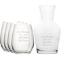 Personalised Vin Carafe And Wine Glass Set, thumbnail 1 of 3