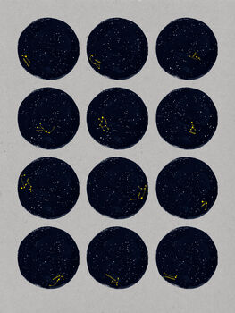 Zodiac Constellation Print Of Star Signs, 2 of 3