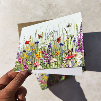 Wildflower Meadow Landscape Garden Notecards, 5 of 9