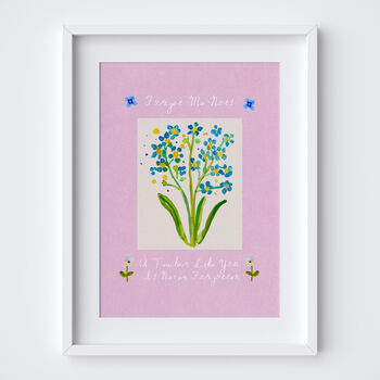 A Teacher Like You Is Never Forgotten Gift Art Print, 4 of 5