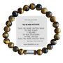 Men's Manchester United Football Fan Tiger's Eye Bracelet, thumbnail 1 of 6