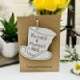 Personalised Wedding Mr And Mrs Top Hat Keepsake Card, thumbnail 2 of 3