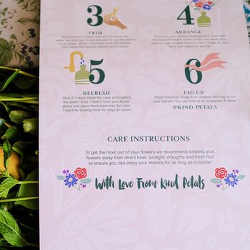 ‘The Joy Giver’ Fresh Flower Letterbox Gift Supporting Dog's Trust, 3 of 4