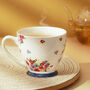 G Decor Gloria Floral Pastel Ceramic Tea Coffee Xl Cup, thumbnail 1 of 3