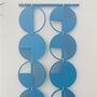 Blue Cut Out Plywood Geometric Wall Art, thumbnail 4 of 5