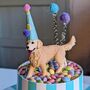 Personalised Party Animal Dog Cake Topper, thumbnail 1 of 3