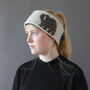 Knitted Lambswool Animal Headband, thumbnail 3 of 10