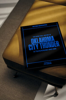 Oklahoma City Thunder Personalised Nba Basketball Gift Newspaper History Book, 6 of 8