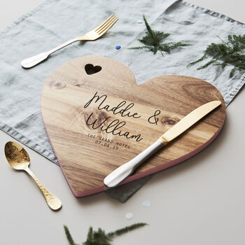 Couples Personalised Chopping Board, 7 of 8