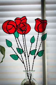 Stained Glass Rose Everlasting Flowers By Post, 3 of 12