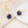 9ct Gold September Birthstone Stud Earrings – 4mm, thumbnail 1 of 6