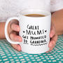 Promoted To Grandad And Grandma Mug Set, thumbnail 6 of 9