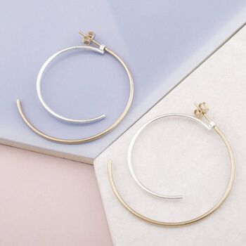 Silver Overlapping Two Way Ear Jacket Earrings, 3 of 5