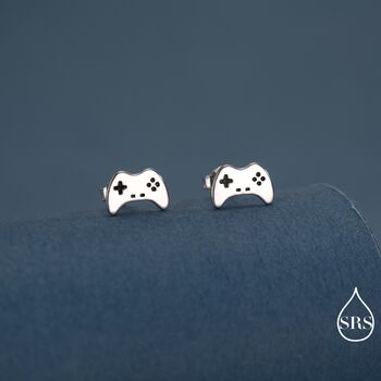 Game Console Stud Earrings In Sterling Silver, 4 of 12