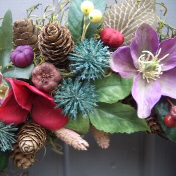 Luxury Hellebore And Thistle Wreath, 4 of 4
